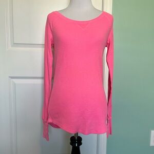 PINK waffle knit long sleeve